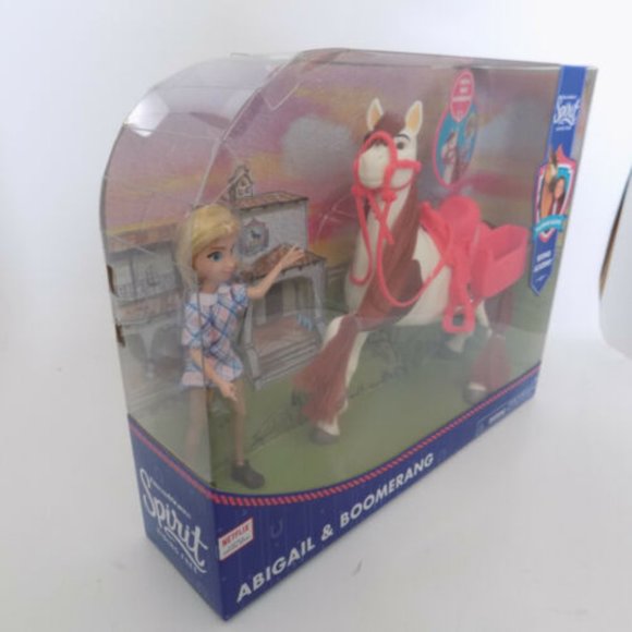 Dream Works Just Play Spirit Riding Free Abigail + Boomerang Horse Toy Doll Set - Picture 5 of 6